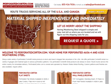 Tablet Screenshot of perforatedcorten.com
